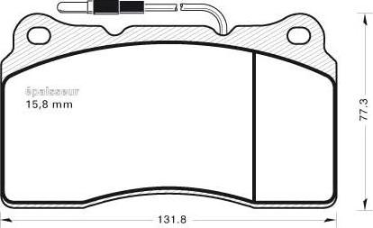 MGA 558 - Тормозные колодки, дисковые, комплект autospares.lv