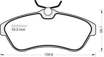 MGA 564 - Тормозные колодки, дисковые, комплект autospares.lv