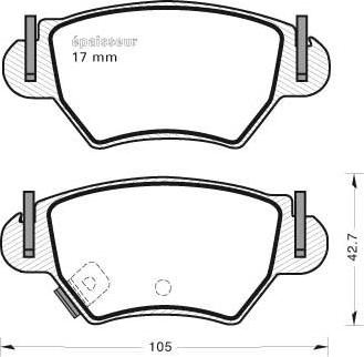 Magneti Marelli 363700209066 - Тормозные колодки, дисковые, комплект autospares.lv