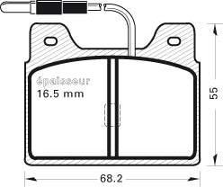 TRW DB156 - Тормозные колодки, дисковые, комплект autospares.lv