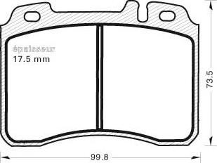 MGA 584 - Тормозные колодки, дисковые, комплект autospares.lv