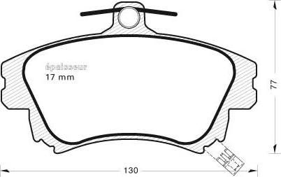 MGA 529 - Тормозные колодки, дисковые, комплект autospares.lv