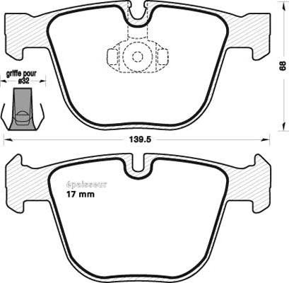 Triscan 414-1672 - Тормозные колодки, дисковые, комплект autospares.lv