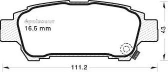 MGA 659 - Тормозные колодки, дисковые, комплект autospares.lv