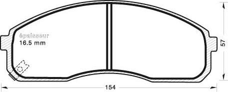 MGA 660 - Тормозные колодки, дисковые, комплект autospares.lv