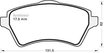 MGA 661 - Тормозные колодки, дисковые, комплект autospares.lv