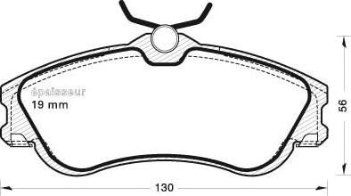 MGA 611 - Тормозные колодки, дисковые, комплект autospares.lv