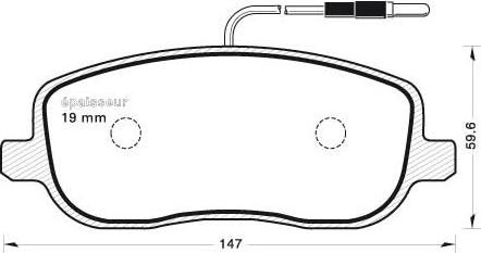 MGA 682 - Тормозные колодки, дисковые, комплект autospares.lv