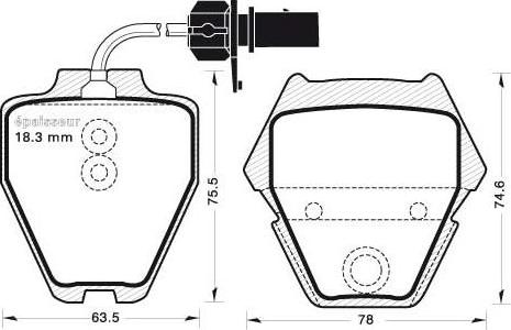 OSSCA 13380 - Тормозные колодки, дисковые, комплект autospares.lv