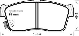 MGA 627 - Тормозные колодки, дисковые, комплект autospares.lv