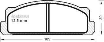 Spidan 0.080245 - Тормозные колодки, дисковые, комплект autospares.lv