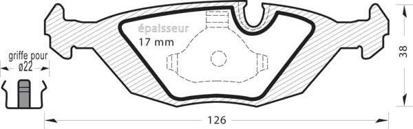 MGA 196 - Тормозные колодки, дисковые, комплект autospares.lv