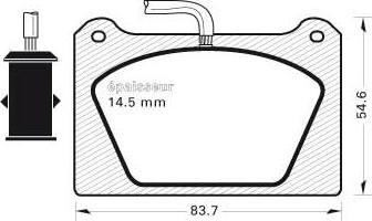 MGA 149 - Тормозные колодки, дисковые, комплект autospares.lv