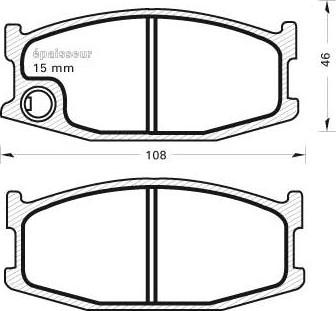 BENDIX 572171 - Тормозные колодки, дисковые, комплект autospares.lv