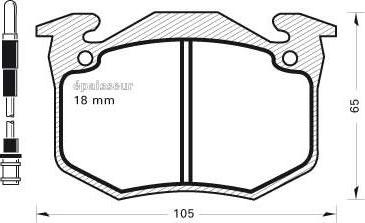 MGA 146 - Тормозные колодки, дисковые, комплект autospares.lv