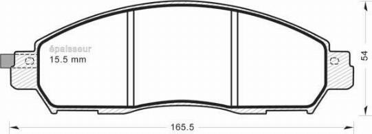 MGA 1404 - Тормозные колодки, дисковые, комплект autospares.lv