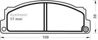 MGA 151 - Тормозные колодки, дисковые, комплект autospares.lv