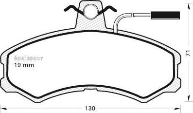 MGA 161 - Тормозные колодки, дисковые, комплект autospares.lv