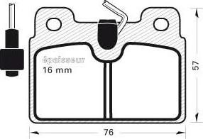 BOSCH 986460970 - Тормозные колодки, дисковые, комплект autospares.lv