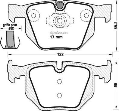 WXQP 240087 - Тормозные колодки, дисковые, комплект autospares.lv