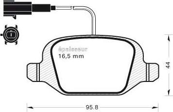 MGA 1092 - Тормозные колодки, дисковые, комплект autospares.lv