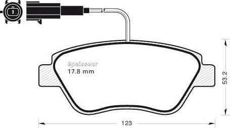 MGA 1042 - Тормозные колодки, дисковые, комплект autospares.lv