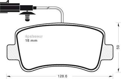 MGA 1058 - Тормозные колодки, дисковые, комплект autospares.lv