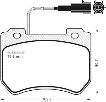 MGA 1000 - Тормозные колодки, дисковые, комплект autospares.lv