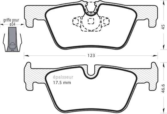 MGA 1084 - Тормозные колодки, дисковые, комплект autospares.lv