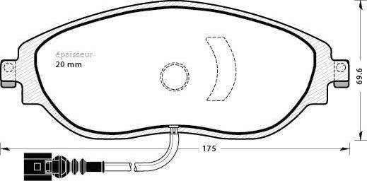 MGA 1083 - Тормозные колодки, дисковые, комплект autospares.lv