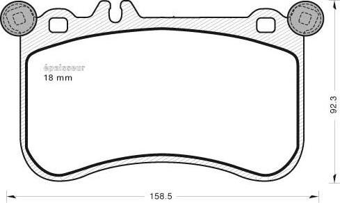MGA 1082 - Тормозные колодки, дисковые, комплект autospares.lv