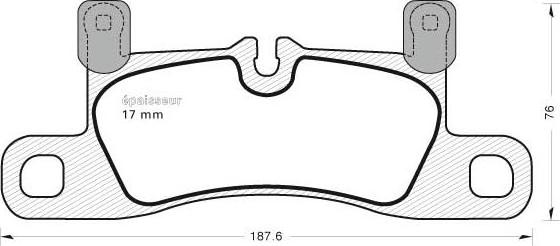 MGA 1035 - Тормозные колодки, дисковые, комплект autospares.lv