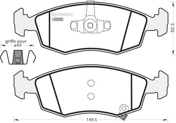 MGA 1070 - Тормозные колодки, дисковые, комплект autospares.lv