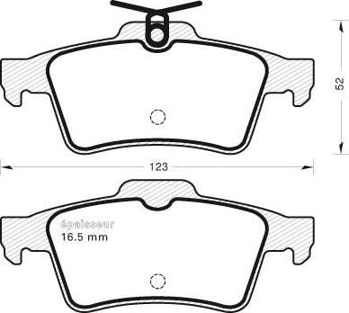 MGA 1073 - Тормозные колодки, дисковые, комплект autospares.lv