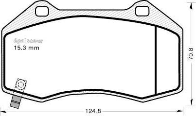 MGA 1144 - Тормозные колодки, дисковые, комплект autospares.lv