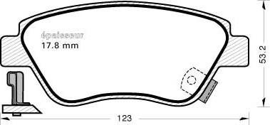 MGA 1148 - Тормозные колодки, дисковые, комплект autospares.lv