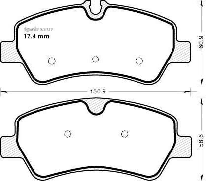 MGA 1143 - Тормозные колодки, дисковые, комплект autospares.lv