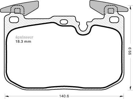 MGA 1154 - Тормозные колодки, дисковые, комплект autospares.lv