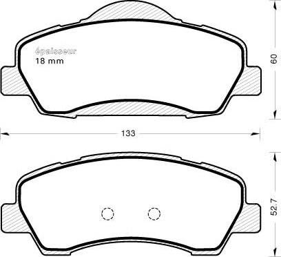 MGA 1160 - Тормозные колодки, дисковые, комплект autospares.lv