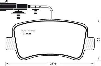 MGA 1106 - Тормозные колодки, дисковые, комплект autospares.lv