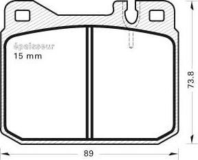 LUCAS GDB242 - Тормозные колодки, дисковые, комплект autospares.lv