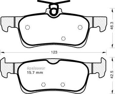 GMC 2596801 - Тормозные колодки, дисковые, комплект autospares.lv