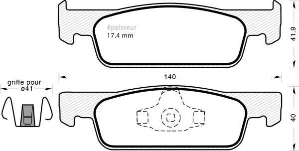 MGA 1131 - Тормозные колодки, дисковые, комплект autospares.lv