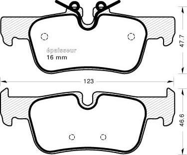 MGA 1177 - Тормозные колодки, дисковые, комплект autospares.lv