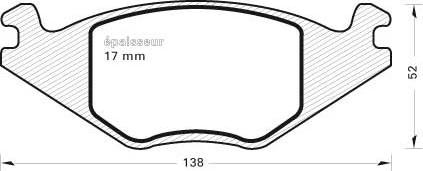 MGA 185 - Тормозные колодки, дисковые, комплект autospares.lv