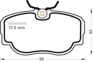 MGA 180 - Тормозные колодки, дисковые, комплект autospares.lv