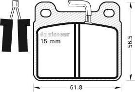 MGA 188 - Тормозные колодки, дисковые, комплект autospares.lv