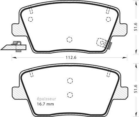 MGA 1364 - Тормозные колодки, дисковые, комплект autospares.lv