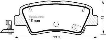 MGA 1310 - Тормозные колодки, дисковые, комплект autospares.lv