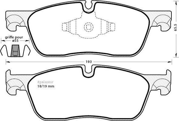 MGA 1318 - Тормозные колодки, дисковые, комплект autospares.lv